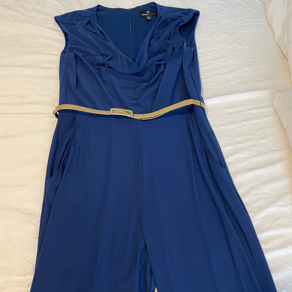 Ronni Nicole Jumpsuit Blue Size 14